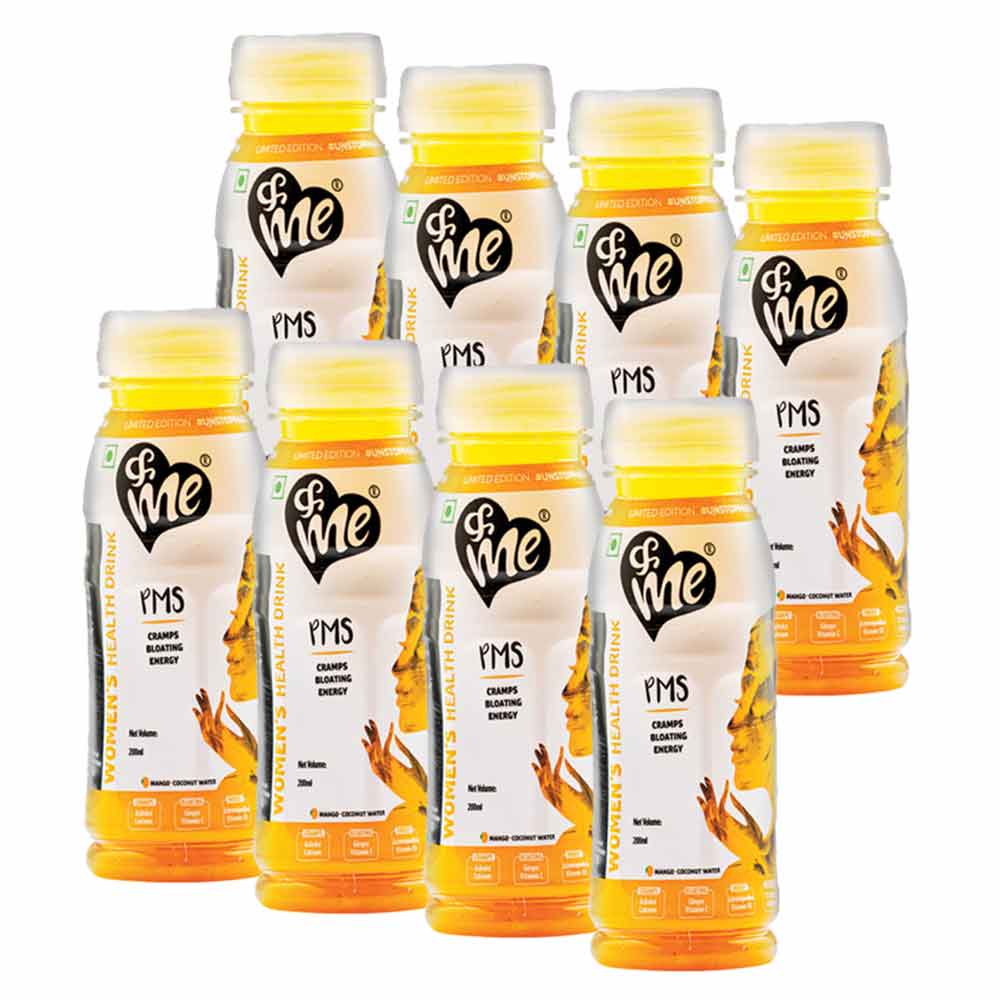 2 - &Me PMS Women's Health Drink,  Mango Coconut Water (Pack of 8)  200 ml 