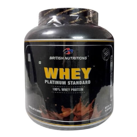British Nutritions Whey Platinum Standard,  4.4 lb  Chocolate 