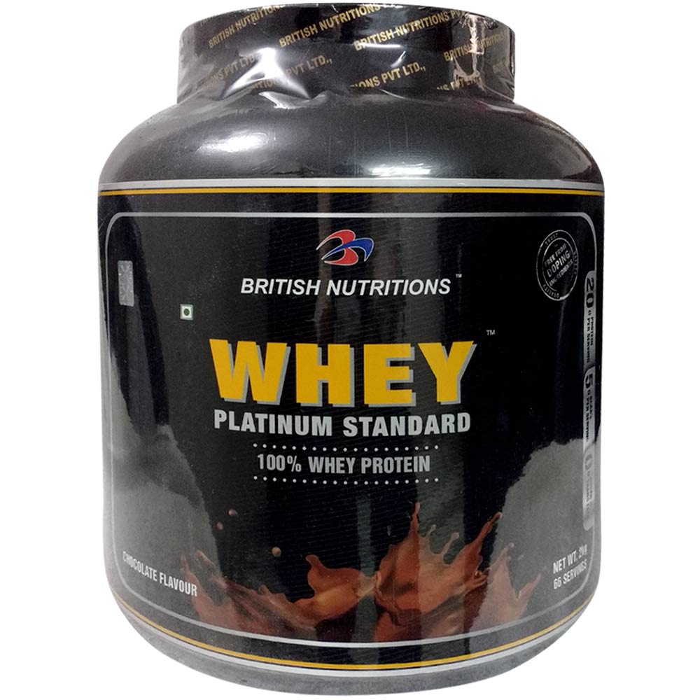 British Nutritions Whey Platinum Standard,  4.4 lb  Chocolate 