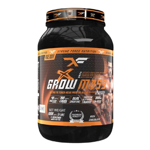 1 - Xtreme Force Nutrition Grow X Mass,  2 lb  Rich Chocolate 
