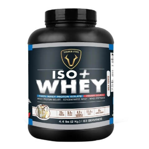 Vigour Fuel Iso Plus Whey Protein, 4.4 lb Milk Toffee Vigour Fuel Iso Plus Whey Protein, 4.4 lb Milk Toffee