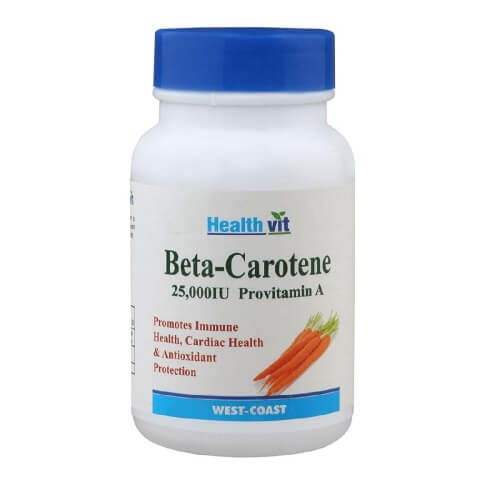 Healthvit Beta-Carotene (25000 IU),  60 capsules 