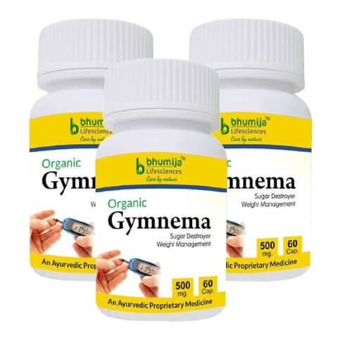 Bhumija Gymnema (Pack of Three), 60 capsules Bhumija Gymnema (Pack of Three), 60 capsules