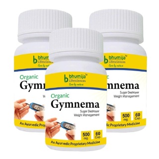 Bhumija Gymnema (Pack of Three), 60 capsules