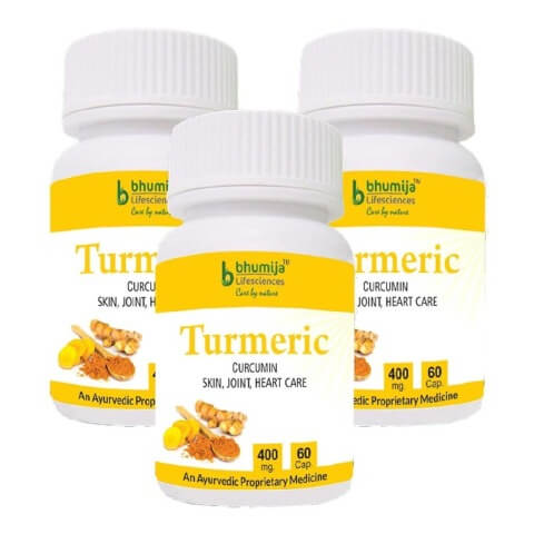 Bhumija Turmeric (Pack of Three), 60 capsules Bhumija Turmeric (Pack of Three), 60 capsules