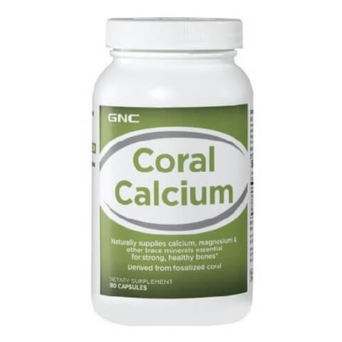 GNC CORAL CALCIUM,  60 capsules  Unflavour 