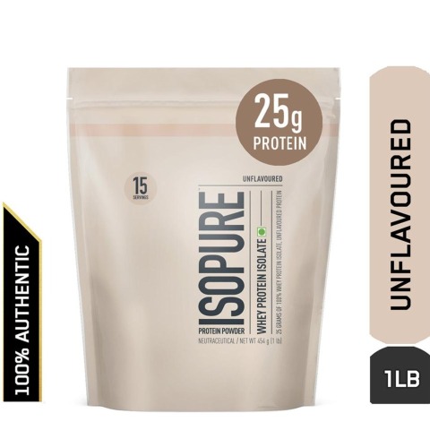 Isopure Whey Protein Isolate,  1 lb  Unflavoured 