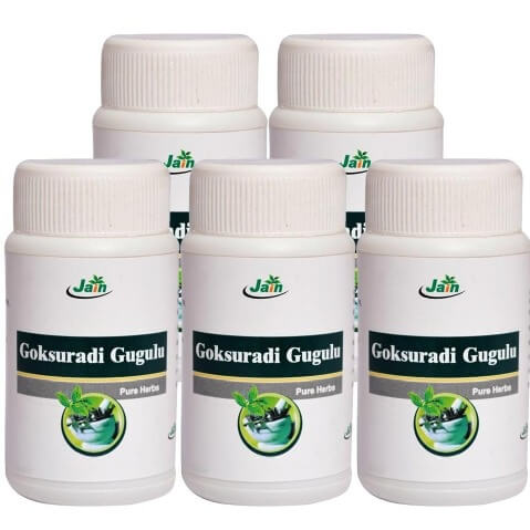 Jain Gokshuradi Gugulu (Pack of 5), 80 tablet(s) Jain Gokshuradi Gugulu (Pack of 5), 80 tablet(s)