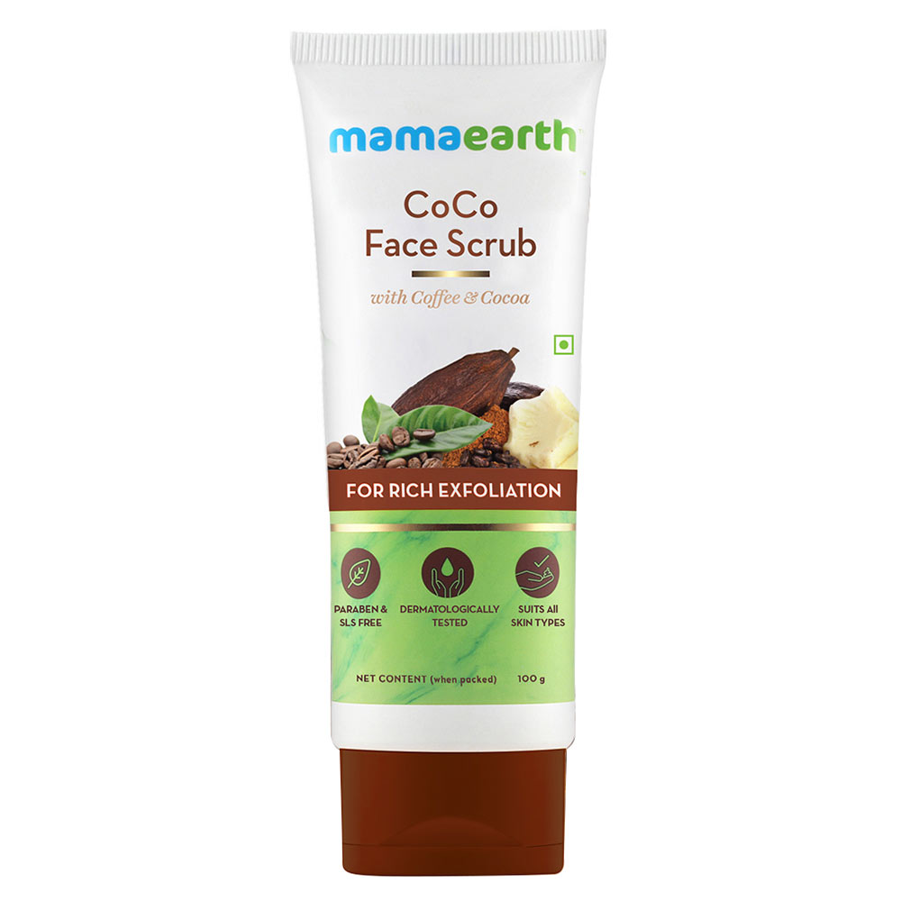 2 - Mamaearth CoCo Face Scrub,  100 g  with Coffee & Cocoa for Rich Exfoliation 