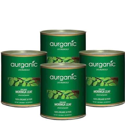 Aurganic Moringa Leaf (Pack of 4), 400 g Aurganic Moringa Leaf (Pack of 4), 400 g
