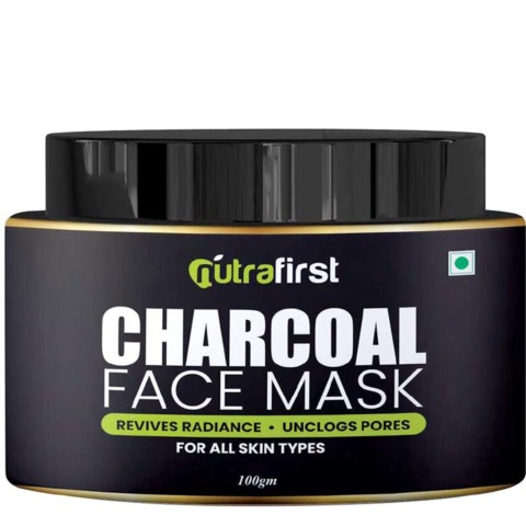 1 - NutraFirst Charcoal Face Mask, 100 g for All Skin Types