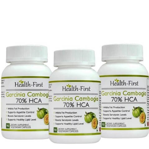 Health first Garcinia Cambogia 70% HCA (Pack of 3), 90 veggie capsule(s) Health first Garcinia Cambogia 70% HCA (Pack of 3), 90 veggie capsule(s)