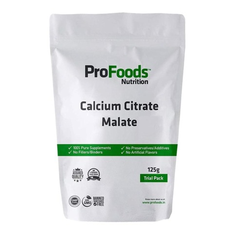 3 - ProFoods Calcium Citrate Malate Powder,  125 g  Unflavoured 