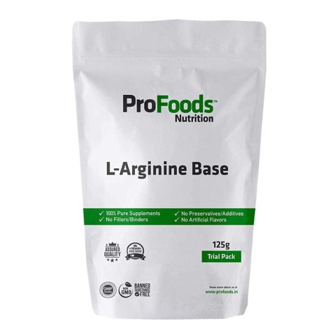 3 - ProFoods L Arginine Base Powder,  125 g 