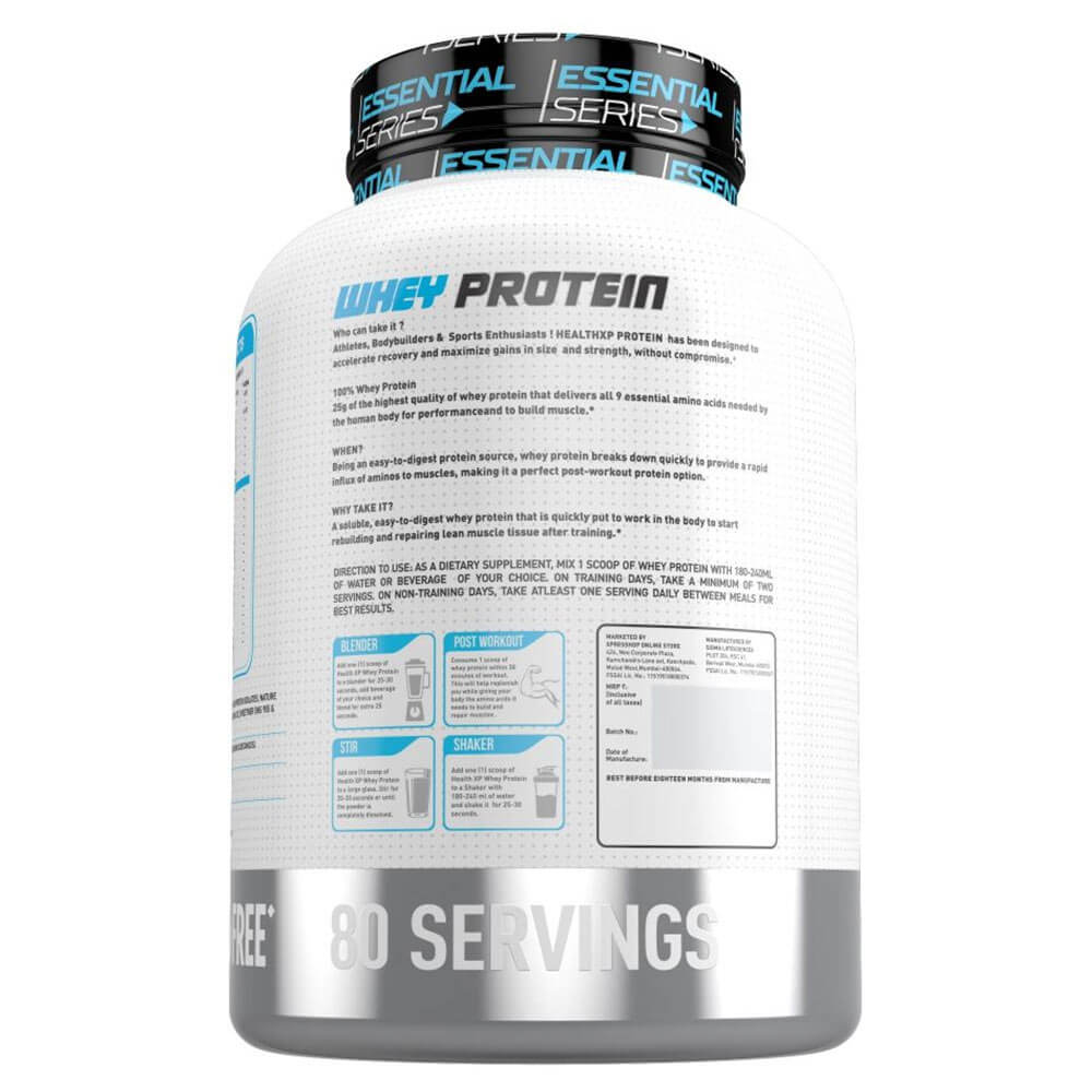 description - HealthXP 100% Whey Protein,  5.5 lb  Pineapple Shake 