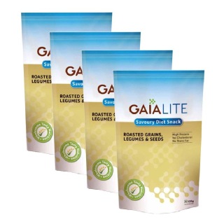 GAIA Roasted Grains, Legumes & Seeds (Pack of 4), Unflavoured 125 g