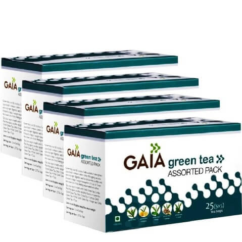 GAIA Green Tea Assorted (Pack of 4), Unflavoured 25 Piece(s)/Pack GAIA Green Tea Assorted (Pack of 4), Unflavoured 25 Piece(s)/Pack
