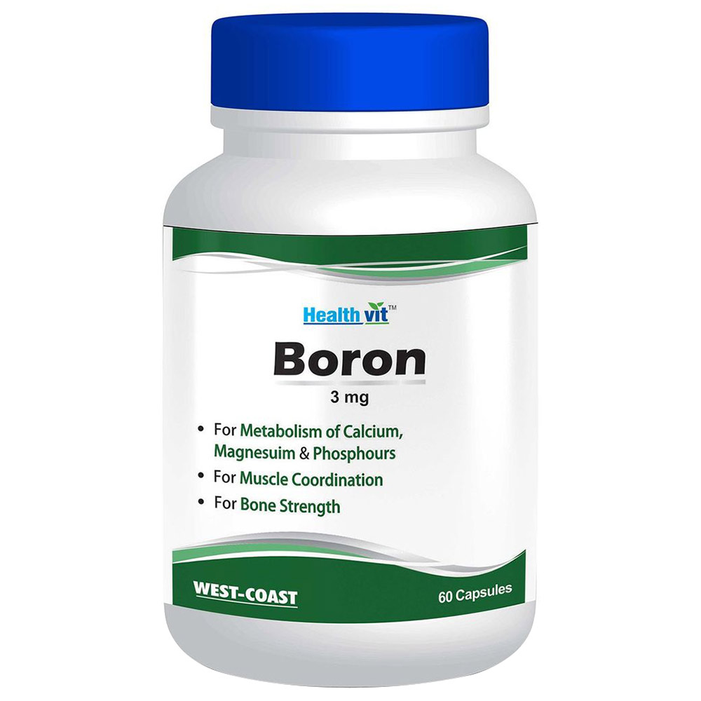 Healthvit Boron 3 mg,  60 capsules  Unflavoured 