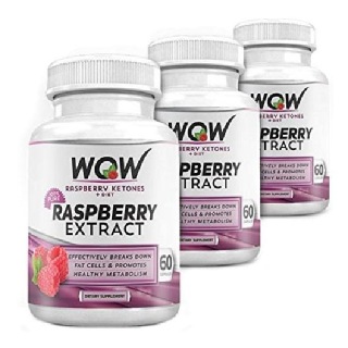 WOW Raspberry Ketones Plus Diet (Pack of 3), 60 capsules