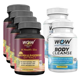 WOW Garcinia & Raspberry Extract + Body Cleanse, 6 Piece(s)/Pack Unflavoured