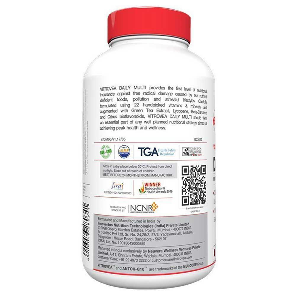 back - Vitrovea Daily Multi,  60 softgels  Unflavoured 