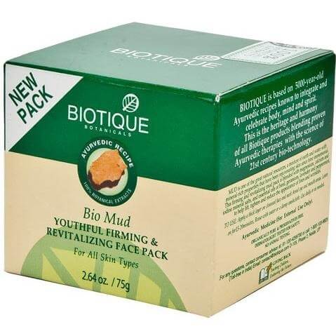 Biotique Bio Mud Youthful Firming & Revitalizing Face Pack,  75 g  All Skin Types 
