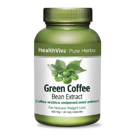 HealthViva Pure Herbs Green Coffee Extract, 60 capsules HealthViva Pure Herbs Green Coffee Extract, 60 capsules