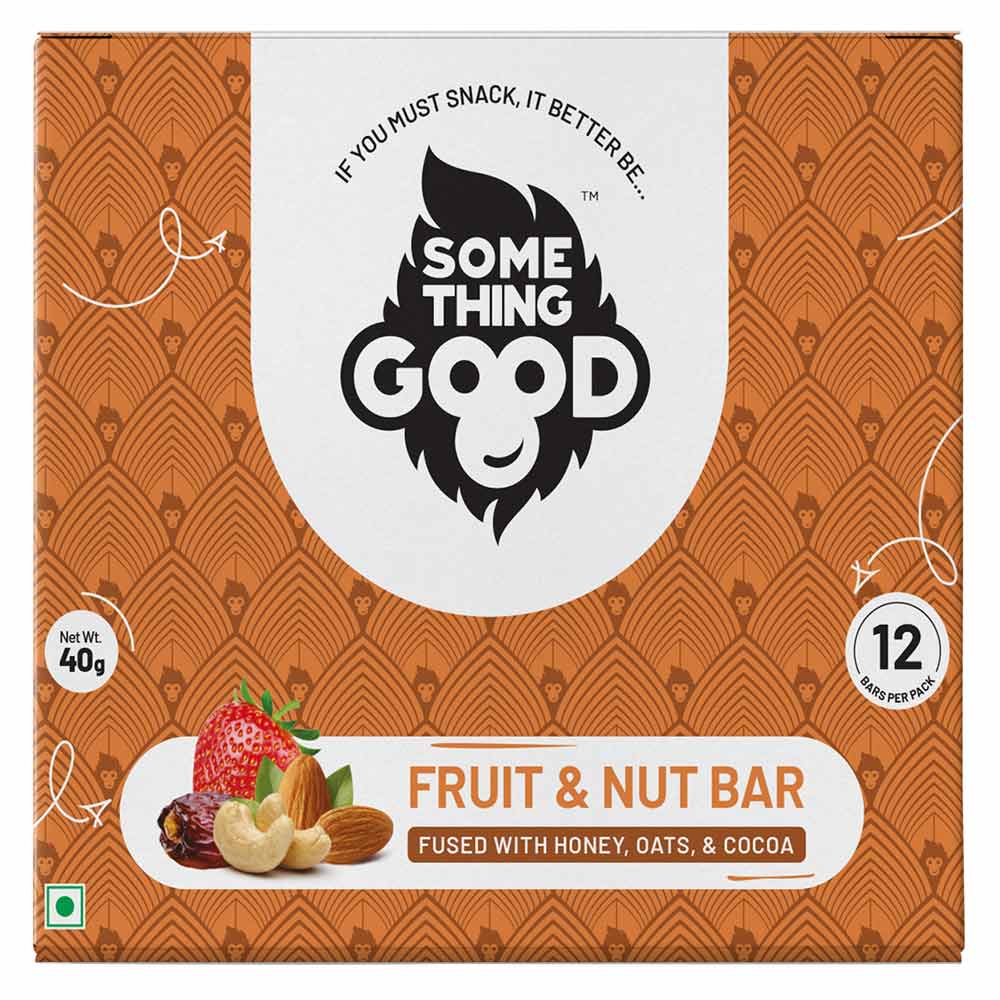 1 - Something Good Fruit & Nut Bar,  12 bar(s)  Fused with Honey, Oats & Cocoa 