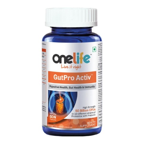 1 - OneLife GutPro Active 50 Billion CFU,  60 capsules 
