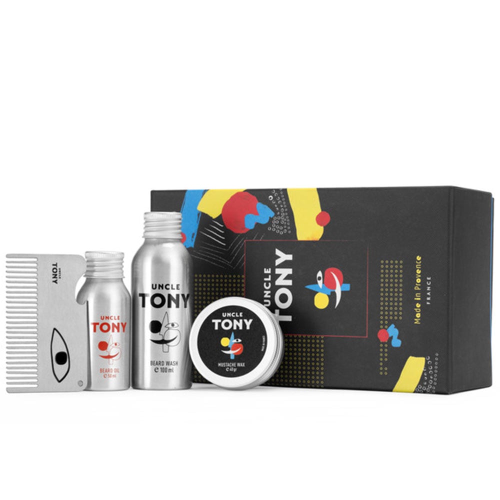 1 - Uncle Tony Beard Kit,  4 Piece(s)/Pack  for All Types of Beard 