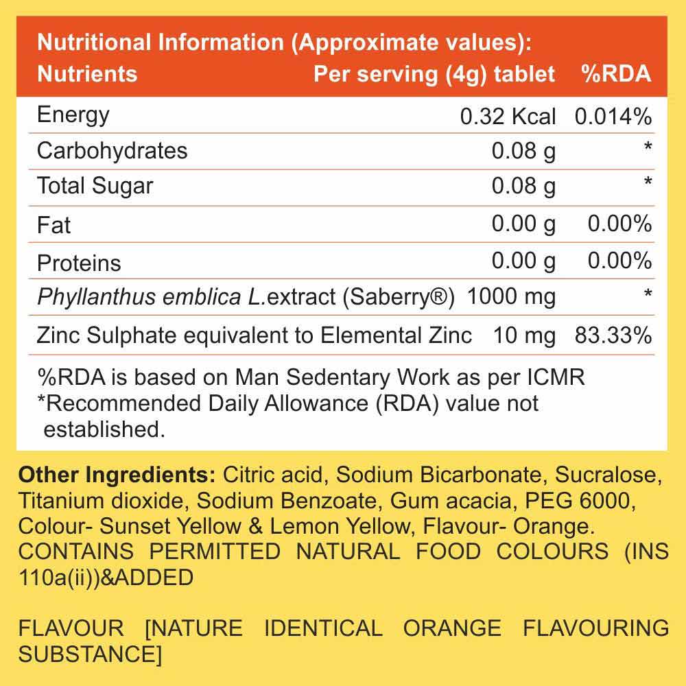 supplement - Escor-Z Effervescent,  20 tablet(s)  Orange Pack of 4 