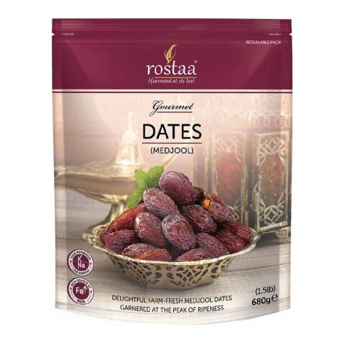 1 - Rostaa Medjool Dates,  680 g  Unflavoured 