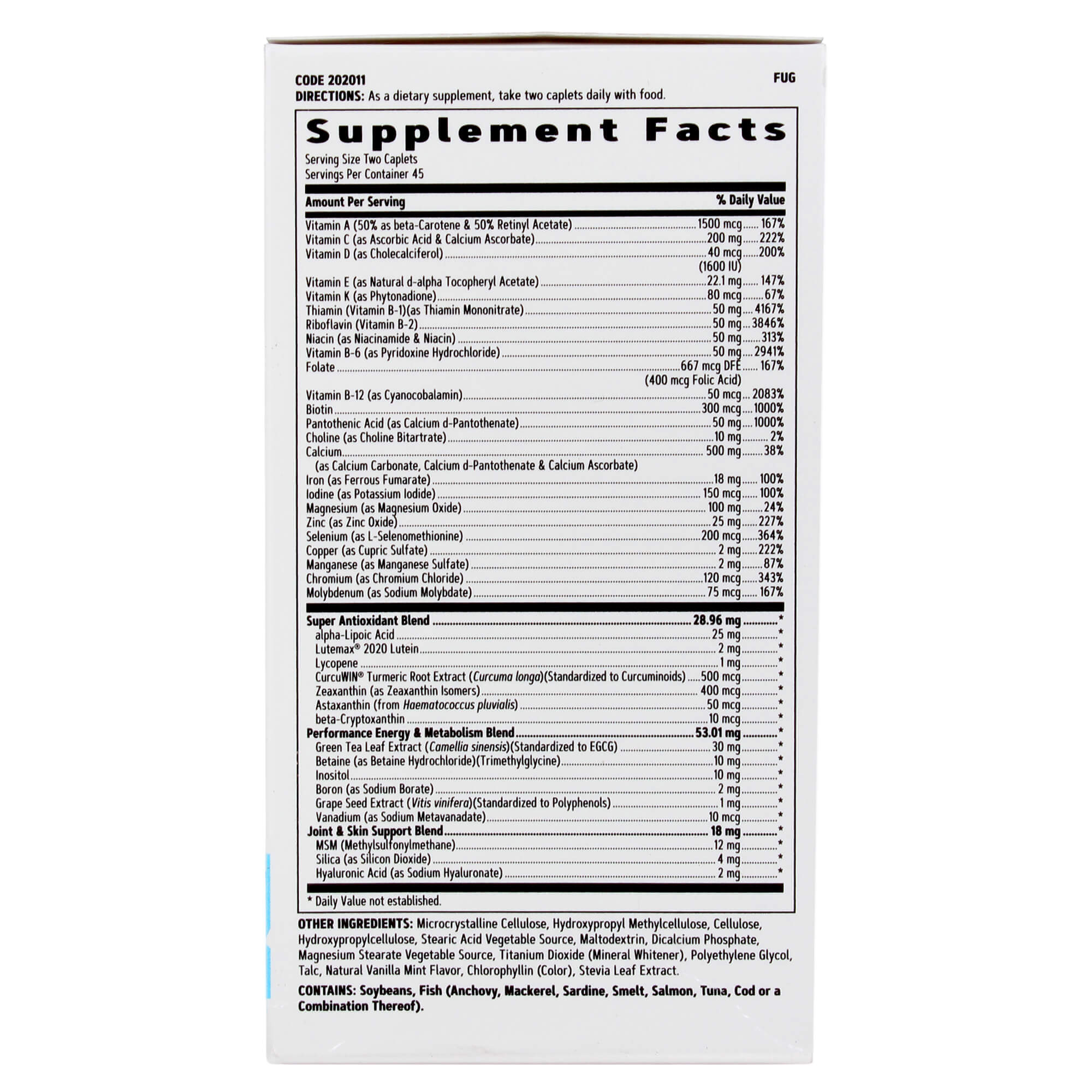supplementinfo - GNC Women's Ultra Mega Active,  90 caplets  Unflavoured 