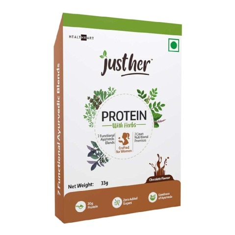 JustHer Protein with Herbs for Women,  0.07 lb  Chocolate 