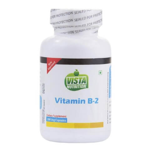 Vista Nutrition Vitamin B2, 100 capsules Unflavoured Vista Nutrition Vitamin B2, 100 capsules Unflavoured