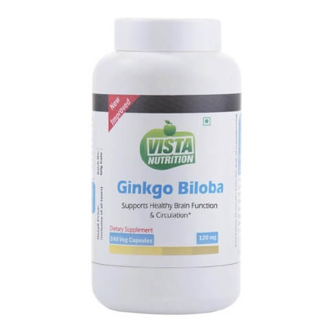 Vista Nutrition Ginkgo Biloba (120mg), 240 capsules Vista Nutrition Ginkgo Biloba (120mg), 240 capsules