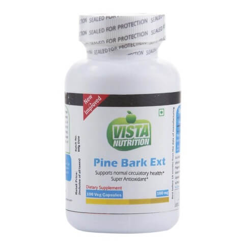 Vista Nutrition Pine Bark Ext (100mg), 100 veggie capsule(s) Vista Nutrition Pine Bark Ext (100mg), 100 veggie capsule(s)