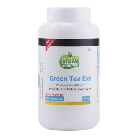 Vista Nutrition Green Tea Extract (400 mg), 200 capsules Unflavoured Vista Nutrition Green Tea Extract (400 mg), 200 capsules Unflavoured
