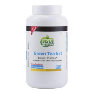 Vista Nutrition Green Tea Extract (400 mg), 200 capsules Unflavoured