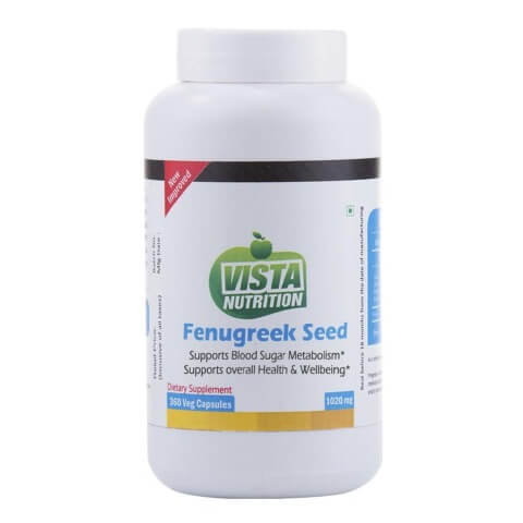 Vista Nutrition Fenugreek Seed (1220mg), 360 capsules Vista Nutrition Fenugreek Seed (1220mg), 360 capsules