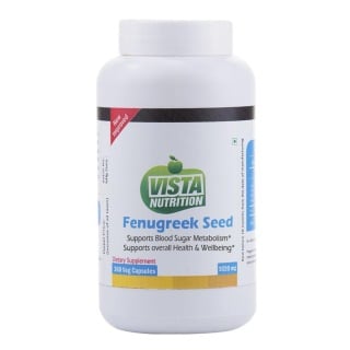 Vista Nutrition Fenugreek Seed (1220mg), 360 capsules