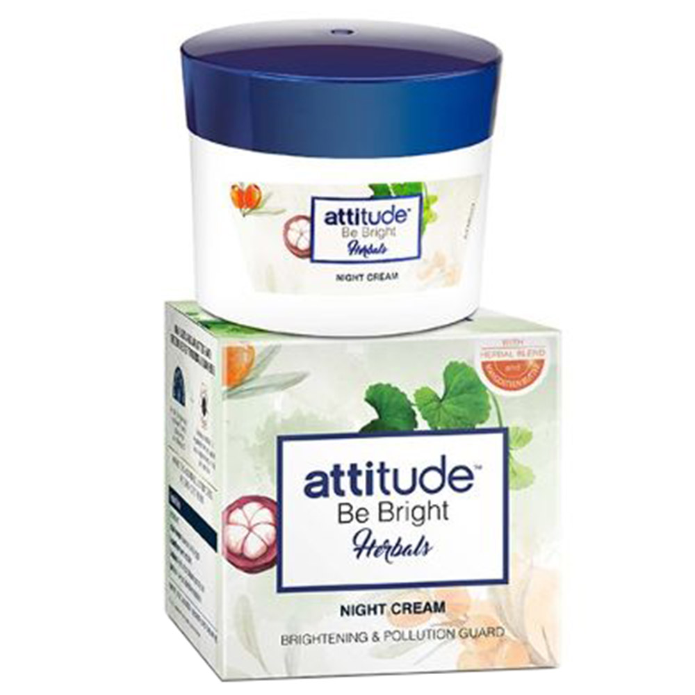 2 - Amway Attitude Be Bright Herbals Night Cream,  50 g  for All Skin Types 