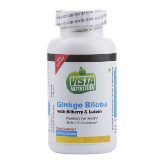 Vista Nutrition Ginkgo Biloba with Bilberry Lutein, 120 veggie capsule(s)