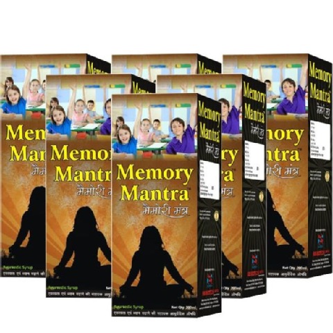 Memory Mantra Ayurvedic Syrup, 200 ml - Pack of 6 Memory Mantra Ayurvedic Syrup, 200 ml - Pack of 6