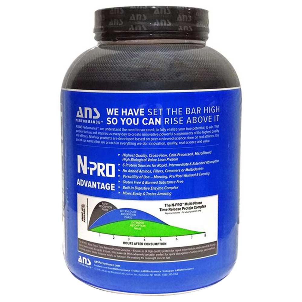 description - ANS Performance N PRO Premium Qulaity Lean Protein,  4 lb  Cookies & Cream 