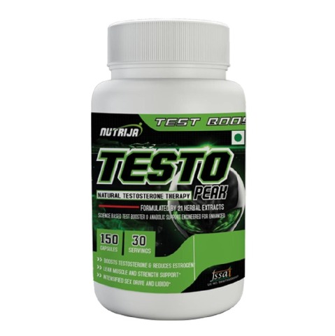 1 - Nutrija Testo Peak,  150 capsules  Unflavoured 