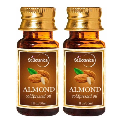 St.Botanica Cold Pressed Carrier Oil, 30 ml Almond - Pack of 2 St.Botanica Cold Pressed Carrier Oil, 30 ml Almond - Pack of 2