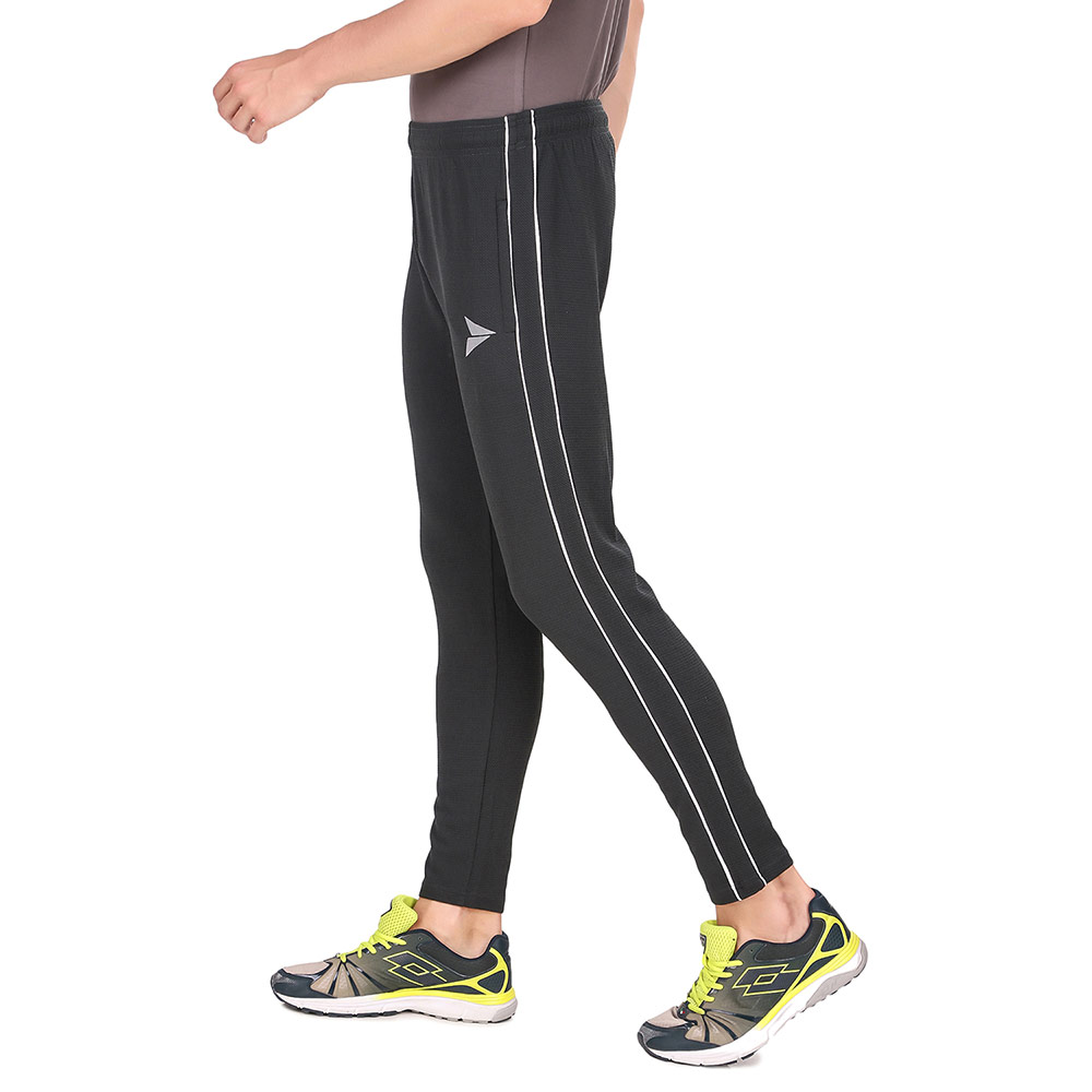 3 - Fitinc Lower for Men with Two Side Zipper Pockets,  Grey  Medium 