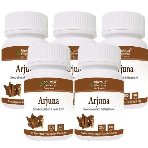 Bhumija Arjuna, 60 capsules - Pack of 5 Bhumija Arjuna, 60 capsules - Pack of 5