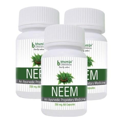 Bhumija Neem, 60 capsules - Pack of 3 Bhumija Neem, 60 capsules - Pack of 3